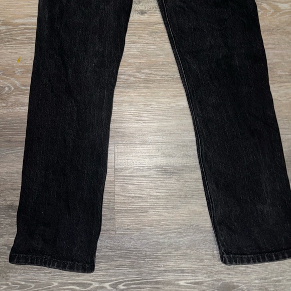 Reformation Liza Ultra High Rise Straight Black Jeans - Size 28 - Picture 8 of 10